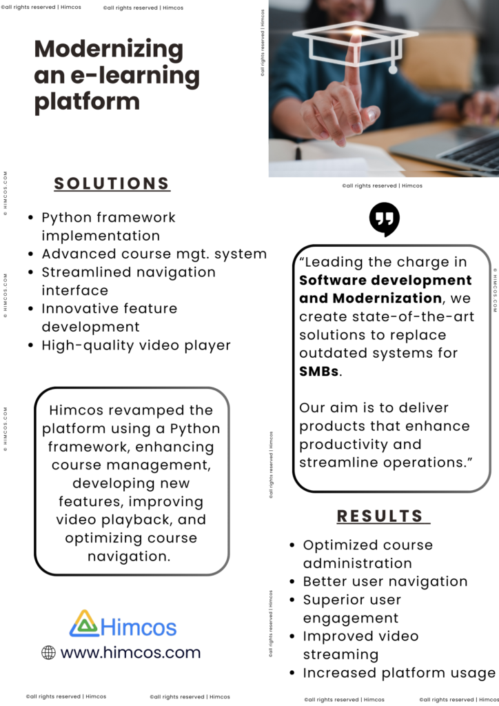 e-learning platform