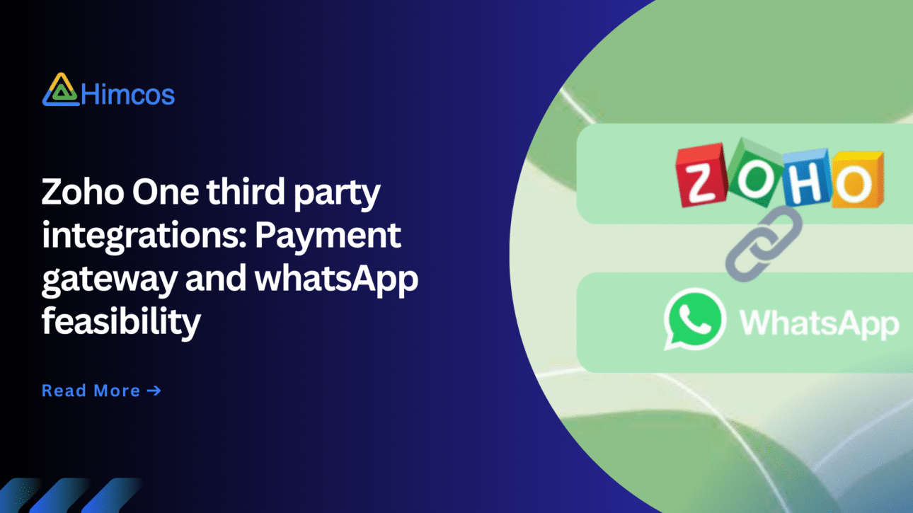 Zoho One third party integrations