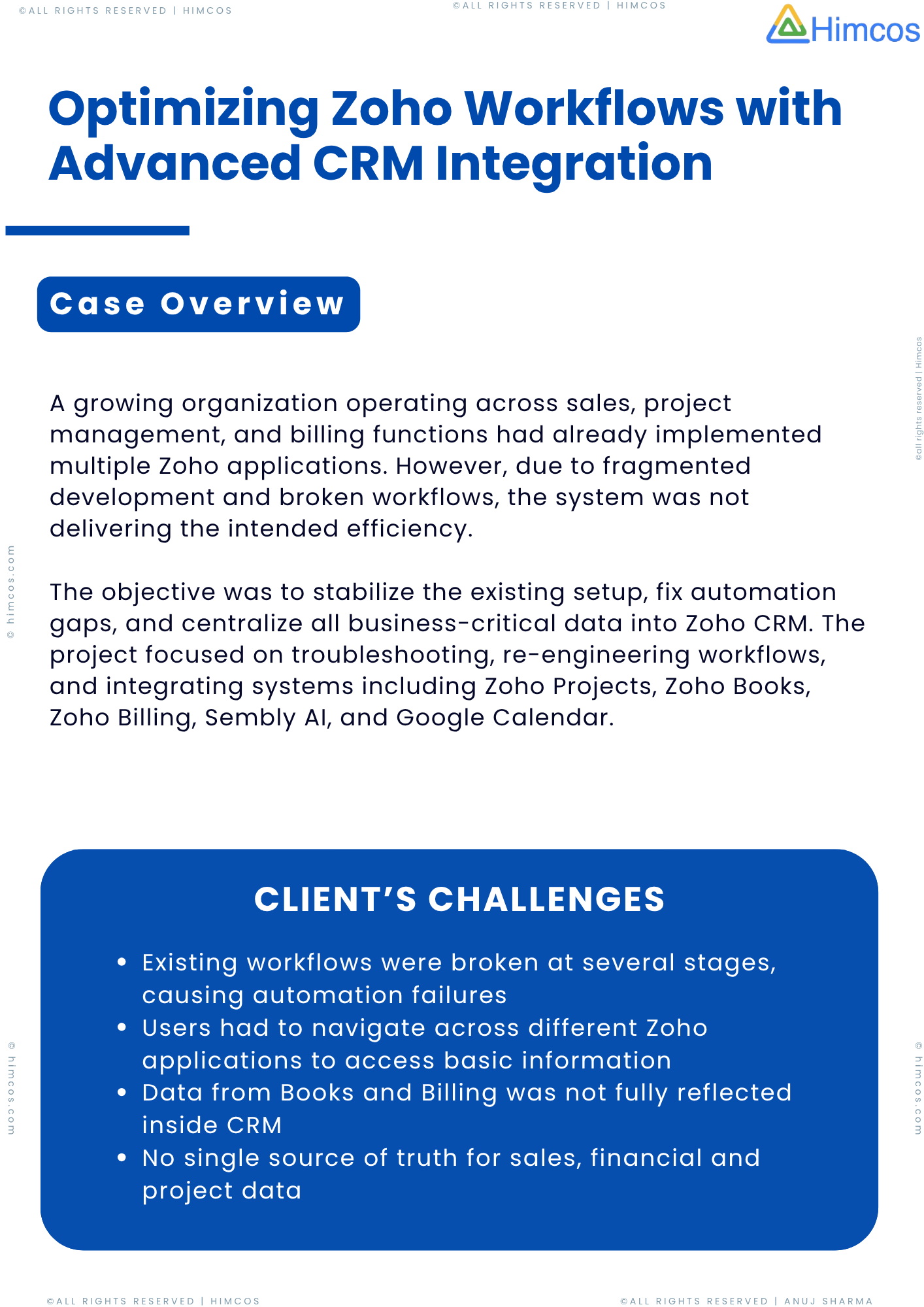 Zoho CRM Workflows With Advanced Integration For Scalable Business ...